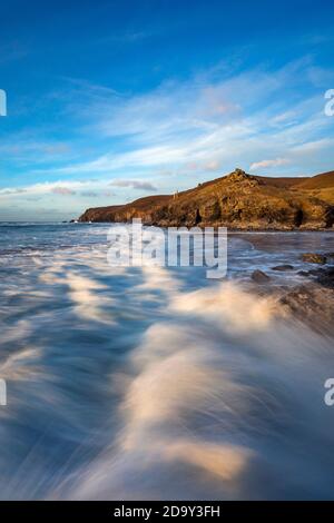 Chapel Porth; vicino a St Agnes; Cornovaglia; Regno Unito Foto Stock