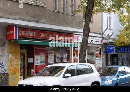 Bezirksbüro Berlin-Spandau der Partei Die Linke Foto Stock