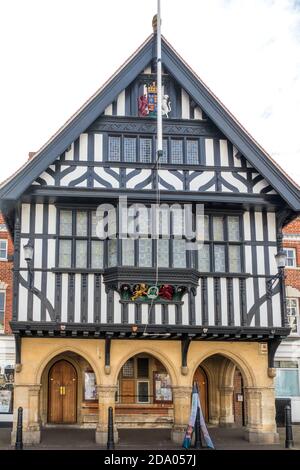 Municipio georgiano a graticcio in Saffron Walden Inghilterra Foto Stock