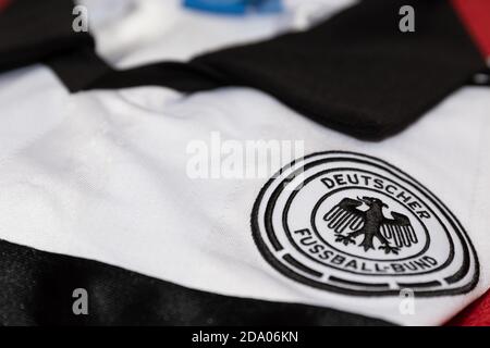 Riproduzione casuale della maglia della Coppa del mondo di Germania 1990 Foto Stock