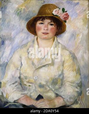 Pierre-Auguste Renoir, francese, 1841-1919 -- Ritratto di Madame Renoir.j Foto Stock