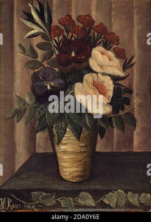 Henri-Julien-Felix Rousseau, francese, 1844-1910 -- Still Life with Flowers. Foto Stock