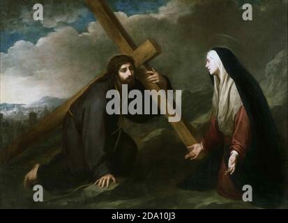 Bartolome Esteban Murillo, Spagnolo (Siviglia attiva), 1618-1682 -- Cristo recante la Croce Foto Stock