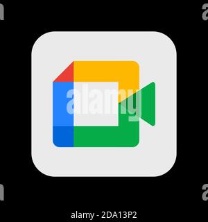 Icona dell'app Logo della videocamera per il servizio video Illustrazione Vettoriale