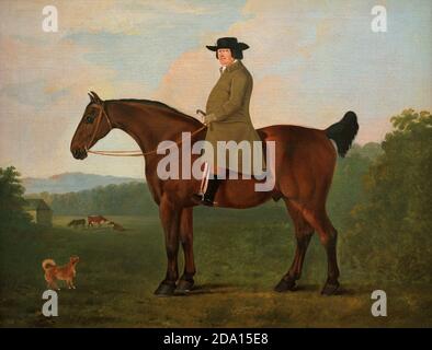 Robert Bakewell (1725-1795). Agricoltore britannico. Ha attuato l'allevamento selettivo sistematico del bestiame. Ritratto di John Boultbee (1753-1812). Olio su tela (71 x 91 cm), c. 1788-1790. National Portrait Gallery. Londra, Inghilterra, Regno Unito. Foto Stock