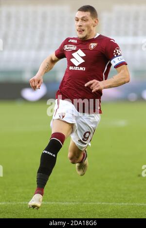 Torino, Italia. 8 novembre 2020. 09 Andrea Belotti (Torino FC) durante Torino FC vs FC Crotone, Serie calcistica italiana A match a torino, Italia, Novembre 08 2020 Credit: Independent Photo Agency/Alamy Live News Foto Stock