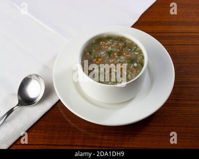 Piatto di zuppa di Manchow Foto Stock