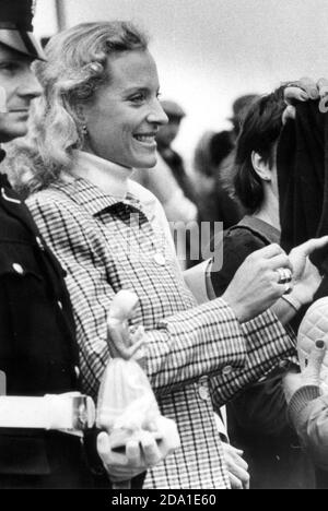 PRINCIPESSA MICHAEL DI KENT ALLE GARE DI GOODWOOD 1984 Foto Stock