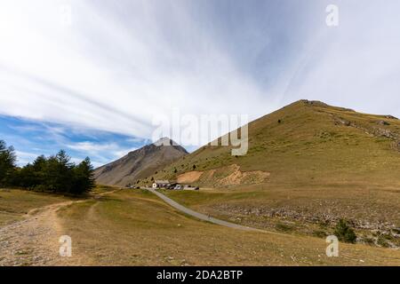 Le Noyer, Hautes-Alpes, Francia - Napoleone rifugio di col du Noyer Foto Stock