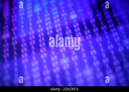 Immagine di numeri di codice sfocati dall'aspetto fresco - spazio di copia Foto Stock
