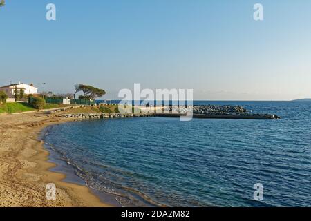 Spiaggia Les Issambres - Costa Azzurra - Francia Foto Stock