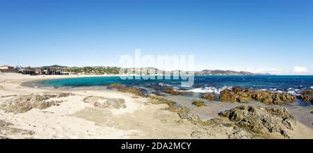 Spiaggia la Nartelle - Sainte Maxime - Costa Azzurra - Francia Foto Stock