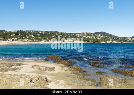 Spiaggia la Nartelle - Sainte Maxime - Costa Azzurra - Francia Foto Stock