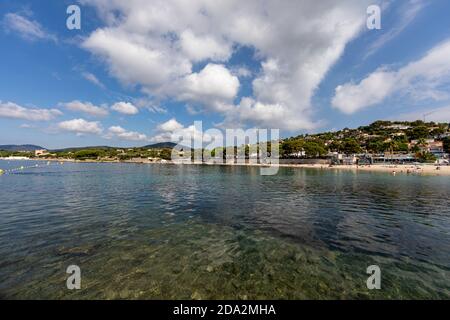 Les Issambres, Var, Francia - spiaggia di San Peire Foto Stock