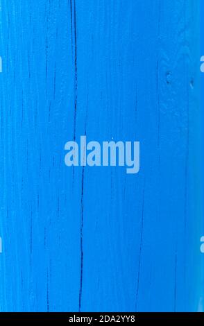 struttura di vecchie tavole di legno coperte di vernice blu Foto Stock