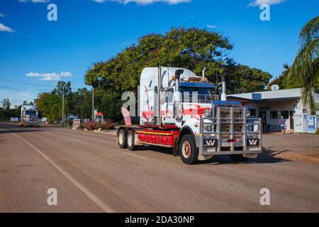 Australian Road Truck a Mt Surprise Foto Stock