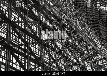 BRUXELLES, BELGIO - 14 maggio 2019: Vista interna dell'edificio del Consiglio dell'UE durante la decima riunione del consiglio di partenariato UE-Est. Foto Stock