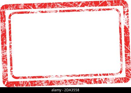 Grunge gomma Texture Stamp. Texture timbro con distensione isolata su sfondo bianco, illustrazione vettoriale Illustrazione Vettoriale