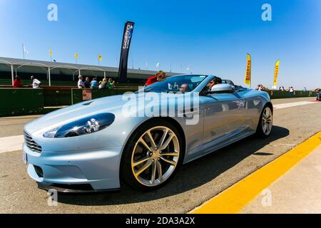 JOHANNESBURG, SUD AFRICA - Feb 20, 2019: Johannesburg, Sud Africa - Ottobre 05 2013: Aston Martin Owner's Track Day Foto Stock