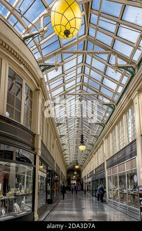 The Argyll Arcade, una galleria di negozi vittoriani, Buchanan Street, Glasgow, Scozia, Regno Unito Foto Stock