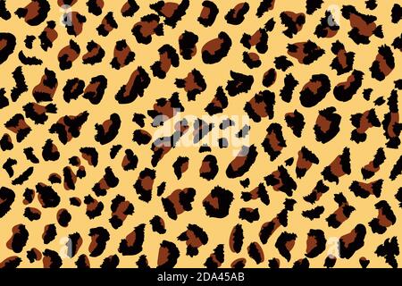Pelle animale astratta disegno leopardo senza giunture. Jaguar, leopardo, ghepardo, pelliccia di pantera. Illustrazione Vettoriale