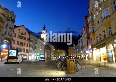 Via Maria-Theresa a Innsbruck, Austria Foto Stock