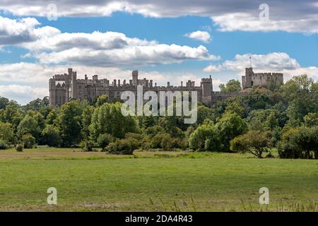 Arundel Castle la casa di famiglia del XI secolo del Duca e Duchessa di Norfolk (Fitzalen Howard) estate 2020 -Arundel, West Sussex, Inghilterra, Regno Unito Foto Stock