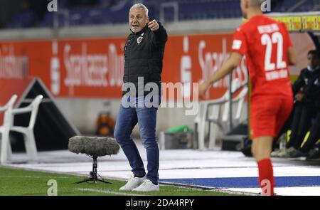 Dusiburg, Germania. 10 Nov 2020. Firo: 09.11.2020 Fuvuball: Calcio: 3° stagione Bundesliga 2020/21 MSV Duisburg - Viktoria kV? ln Pavel Dotchev, GESTIK | Usage worldwide Credit: dpa/Alamy Live News Foto Stock