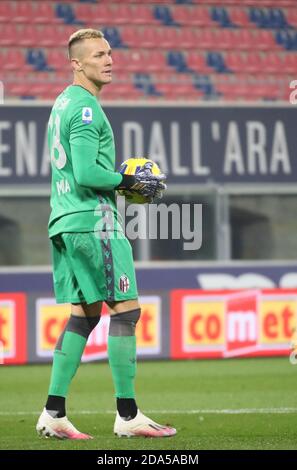 Bologna, Italia. 8 Nov 2020. 09/11/2020 - Bologna-Napoli - Luckasz Skorupski - foto Michele Nucci/LM Credit: Michele Nucci/LPS/ZUMA Wire/Alamy Live News Foto Stock