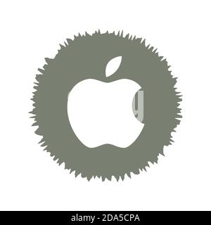 Logo Apple. Apple è una società americana che sviluppa e vende elettronica di consumo e computer. Logo Apple . Kharkiv, Ucraina - Ottobre, 2020 Foto Stock