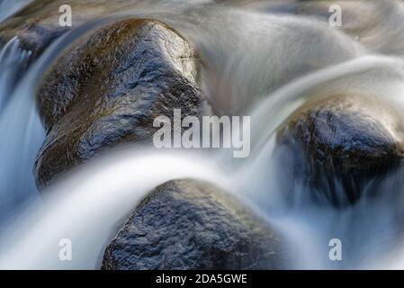 Riviere Beauport e le cascate di Parc Armand Grenier a Quebec City, Canada Foto Stock