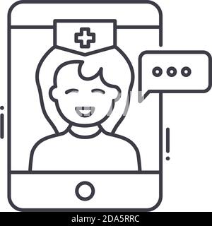 Icona raccomandazioni, illustrazione lineare isolata, vettore di linea sottile, segno di disegno web, simbolo di concetto di contorno con tratto modificabile su sfondo bianco Illustrazione Vettoriale