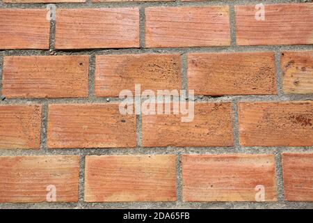 mattone arancione muro patern per costruzione di edifici Foto Stock