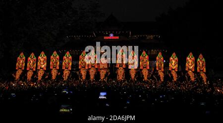 Thrissur pooram festival Foto Stock