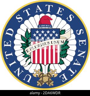 Sigillo del Senato degli Stati Uniti - USA. Foto Stock