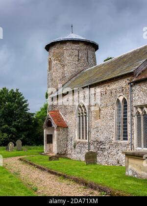 St Nicholas Church, Shereford, Norfolk, Inghilterra, Regno Unito Foto Stock