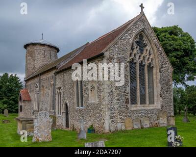 St Nicholas Church, Shereford, Norfolk, Inghilterra, Regno Unito Foto Stock