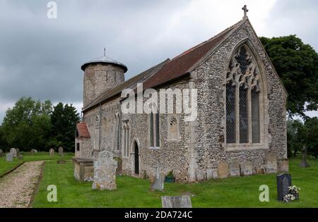 St Nicholas Church, Shereford, Norfolk, Inghilterra, Regno Unito Foto Stock