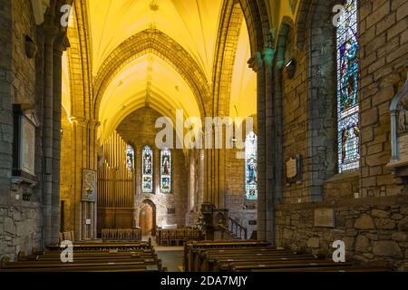 All'interno della cattedrale di Dornoch 13 ° secolo, Sutherland, Scozia. Foto Stock