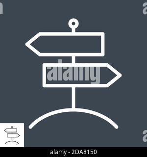 Icona piatta del vettore del segnale Illustrazione Vettoriale