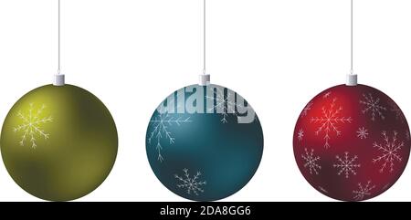 Addobbi per l'albero di natale Illustrazione Vettoriale