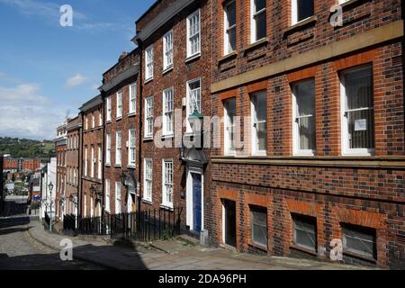 Paradise Square, area protetta edifici georgiani nel centro di Sheffield, Inghilterra. Edifici elencati Foto Stock