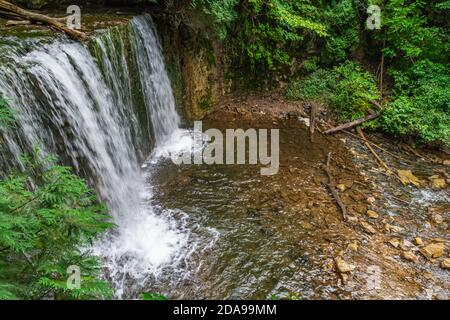 Hoggs Falls Conservation Area Flesherton Owen Sound Ontario Canada in estate Foto Stock