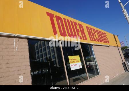 West Hollywood, California, USA 19 novembre 2020 UNA visione generale dell'atmosfera della Tower Records su Sunset Blvd il 10 novembre 2020 a West Hollywood, California, USA. Foto di Barry King/Alamy Stock foto Foto Stock