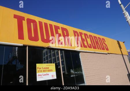 West Hollywood, California, USA 19 novembre 2020 UNA visione generale dell'atmosfera della Tower Records su Sunset Blvd il 10 novembre 2020 a West Hollywood, California, USA. Foto di Barry King/Alamy Stock foto Foto Stock