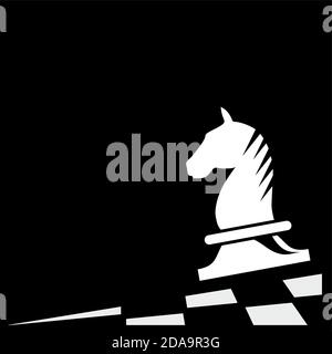 Segno del vettore del cavallo di scacchi Illustrazione Vettoriale