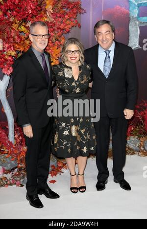 17 novembre 2019 - Londra, Inghilterra, UK -Frozen 2 European Premiere, BFI Southbank Photo Shows: Chris Buck, Jennifer Lee e Peter del Vecho Foto Stock