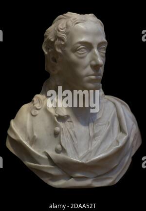 Alessandro Papa (1688-1744). Poeta satirico inglese. Busto di John Michael Rysbrack (1693-1770). Marmo, 1730. National Portrait Gallery. Londra, Inghilterra, Regno Unito. Foto Stock