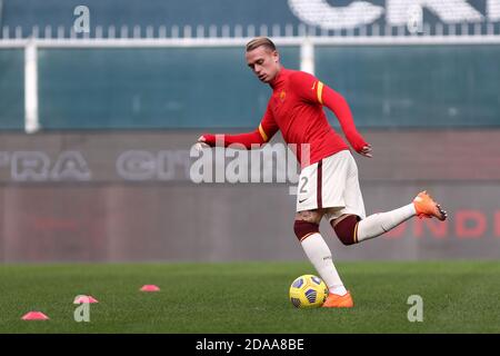 Genova, Italia. 8 novembre 2020. Rick Karsdorp di Roma durante la serie A match tra Genova CFC e come Roma. Foto Stock