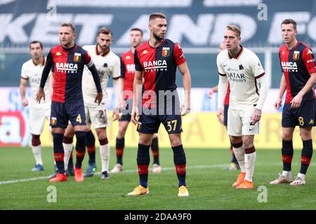 Genova, Italia. 8 novembre 2020. Marko Pjaca di Genova CFC durante la Serie A match tra Genova CFC e AS Roma. Foto Stock